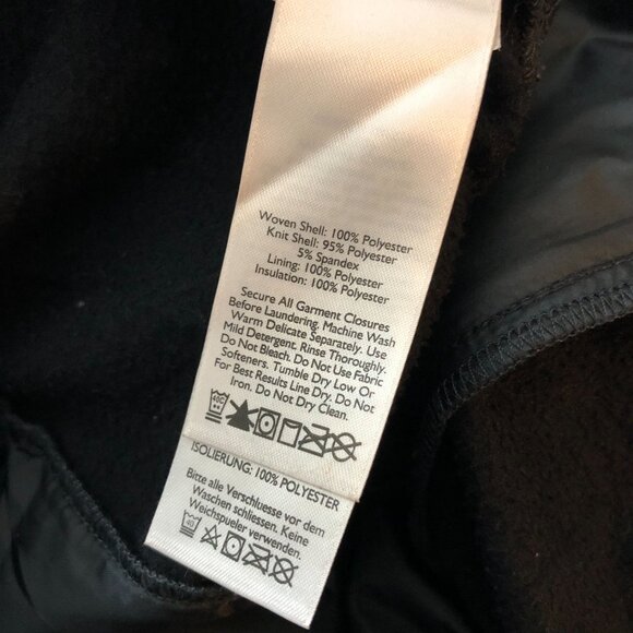 Eddie Bauer Mens Hooded Jacket Black & Gray Polyester Quilted Full Zip XL - Picture 4 of 4